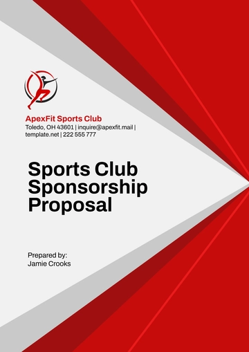 Free Sports Club Sponsorship Proposal Template to Edit Online