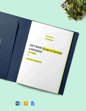 Software Copyright Agreement Template