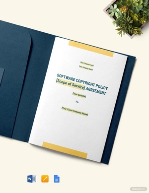 Software Copyright Policy Template