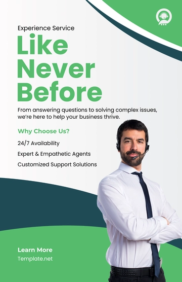 Free Customer Service Poster Template to Edit Online
