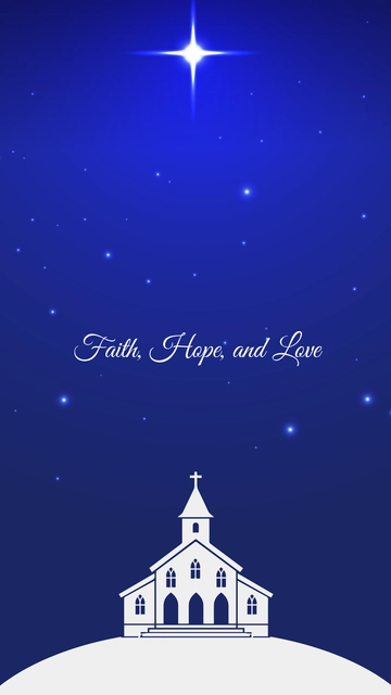 Free Christmas Church Wallpaper Template to Edit Online