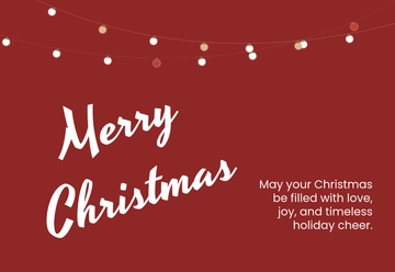 Free Classic Christmas Card Template to Edit Online