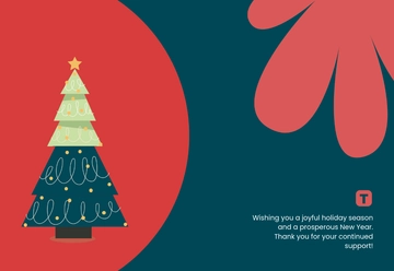 Free Professional Christmas Card for Business Template to Edit Online