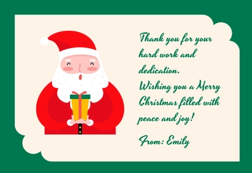 Free Christmas Card for Teachers Template to Edit Online