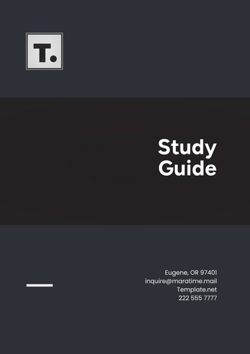 Free Blank Study Guide Template to Edit Online
