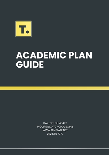 Free Academic Plan Guide Template to Edit Online