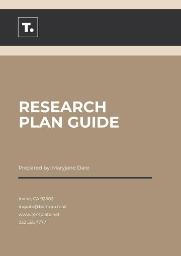 Free Research Plan Guide Template to Edit Online