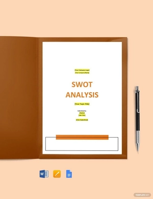Software SWOT Analysis Strategy Template