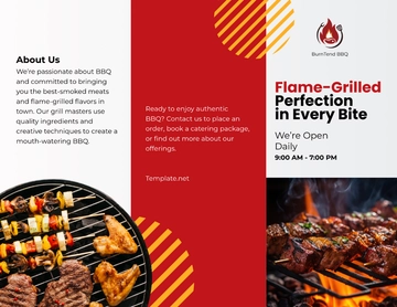 Free BBQ Marketing Brochure Template to Edit Online