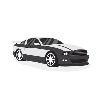 Free Black and White Car Clipart to Edit Online