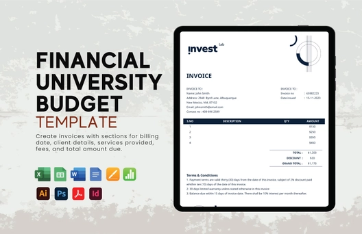 Financial Advisor Invoice Template