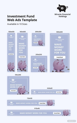 Investment Fund Web Ads Template