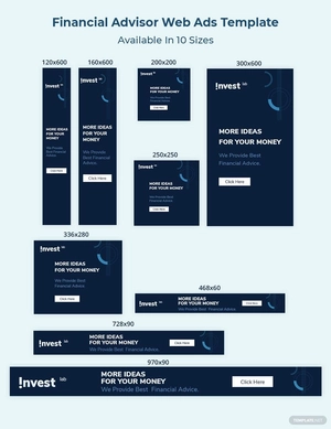 Financial Advisor Web Ads Template