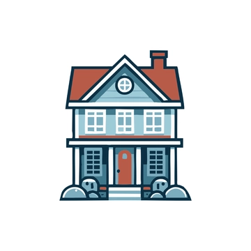 Free Suburban House Clipart to Edit Online
