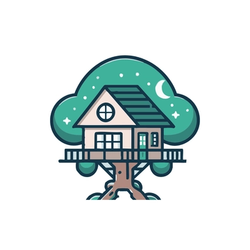 Free Tree House Clipart to Edit Online