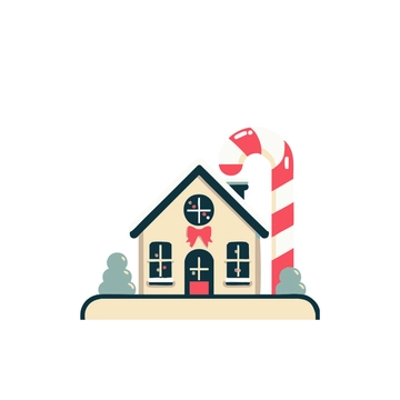 Free Holiday House Clipart to Edit Online