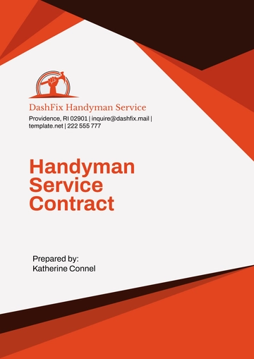 Free Handyman Service Contract Template to Edit Online