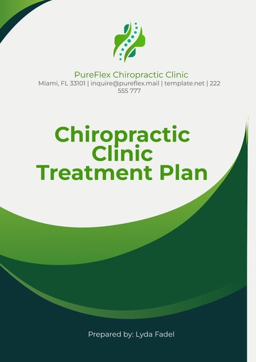 Free Chiropractic Clinic Treatment Plan Template to Edit Online