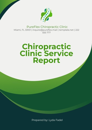 Free Chiropractic Clinic Service Report Template to Edit Online