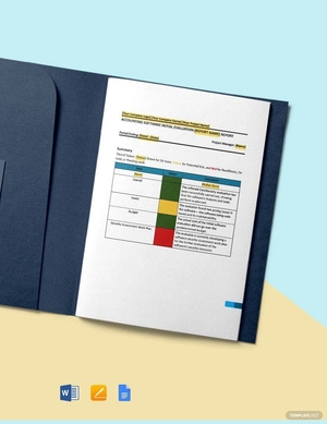 Software Evaluation Report Template