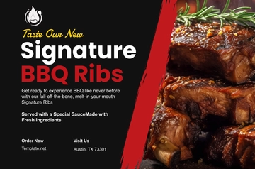 Free BBQ Banner Template to Edit Online