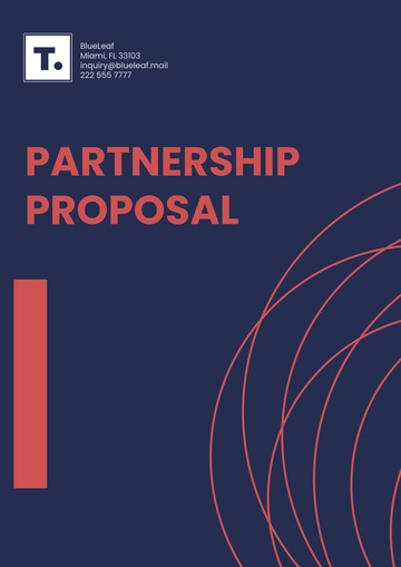 Free Partnership Proposal Template to Edit Online
