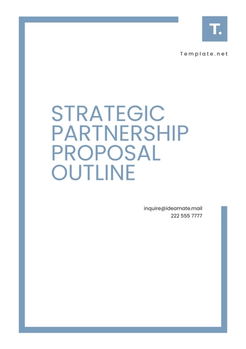 Free Strategic Partnership Proposal Outline Template to Edit Online