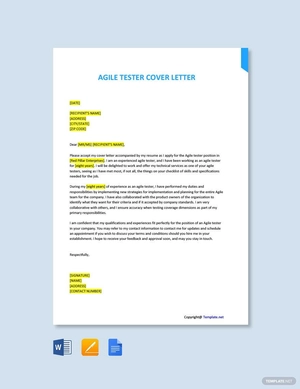 Agile Tester Cover Letter