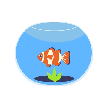 Free Fish Bowl Clipart to Edit Online