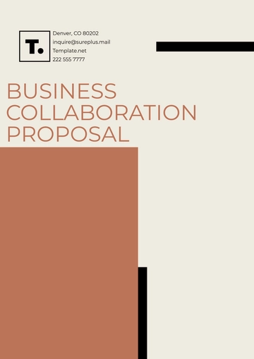 Free Business Collaboration Proposal Template to Edit Online