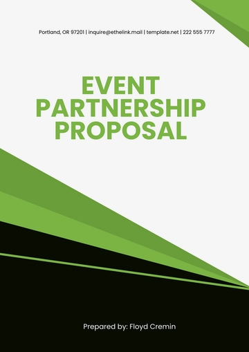 Free Event Partnership Proposal Template to Edit Online