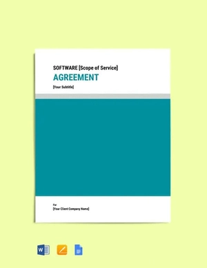 Agreement with Consultant to Provide Software Support Services Template