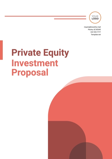 Free Private Equity Investment Proposal Template to Edit Online