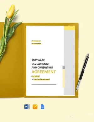 Software Development and Consulting Agreement Template