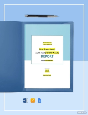 Agile Test Report Template