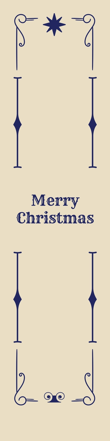 Free Victorian Christmas Bookmark Template to Edit Online