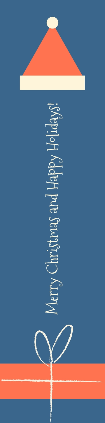 Free Christmas Bookmark Background Template to Edit Online