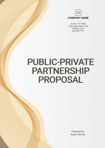 Free Public-Private Partnership Proposal Template to Edit Online