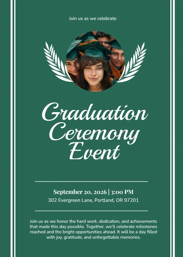 Free Unique Graduation Invitation Template to Edit Online