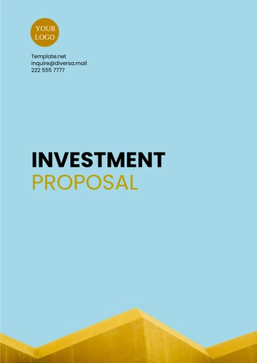 Free Investment Proposal Format Template to Edit Online