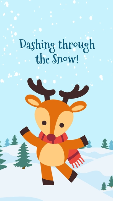 Free Reindeer Wallpaper Template to Edit Online