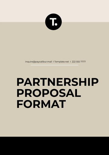 Free Partnership Proposal Format Template to Edit Online