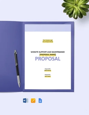 Website Support & Maintenance Proposal Template