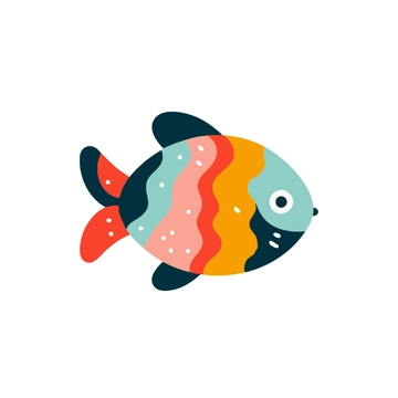 Free Colorful Fish Clipart to Edit Online