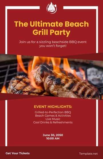 Free BBQ Event Poster Template to Edit Online