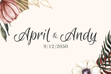 Free Wedding Label Template to Edit Online
