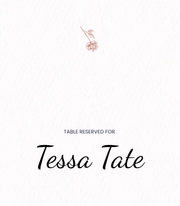 Free Logo Design Place Card Template to Edit Online