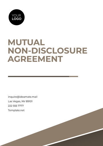 Free Mutual Non-Disclosure Agreement Template to Edit Online