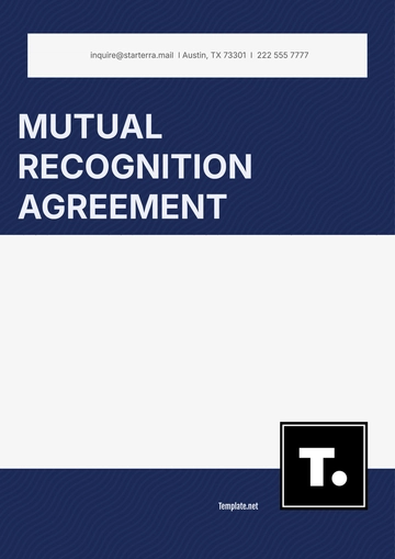 Free Mutual Recognition Agreement Template to Edit Online
