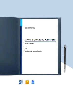 Agreement for the Design of a Web Site Template